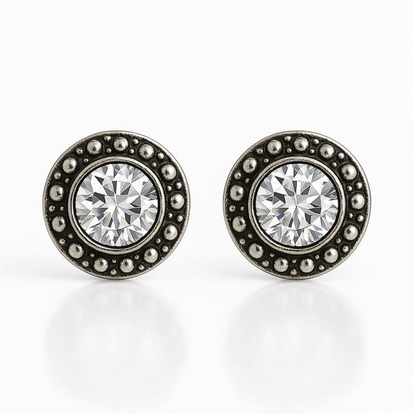 Anthropologie Jewelry - Silver Tone Fashionable  Casual Earrings
